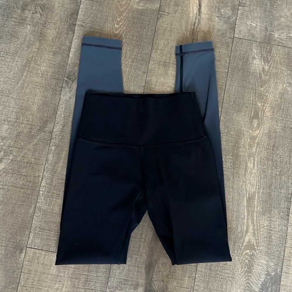 Lululemon High Waisted Ombré Gradient Fade Black & Gray Align Leggings 28”